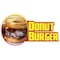 Signmission Donut Burger Decal Concession Stand Food Truck Sticker, D-DC-16 Donut Burger19 D-DC-16 Donut Burger19 - alternate 1